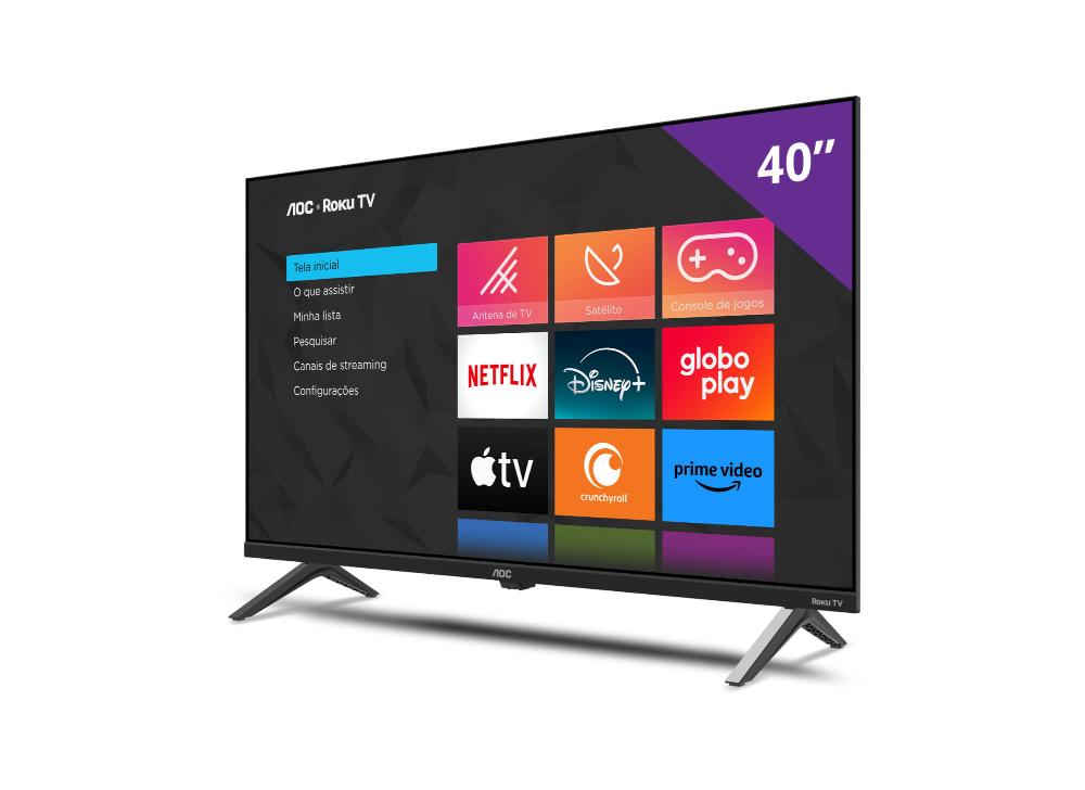 Miniatura Smart TV AOC 40" Roku TV Full HD 40S5045/78G Bivolt