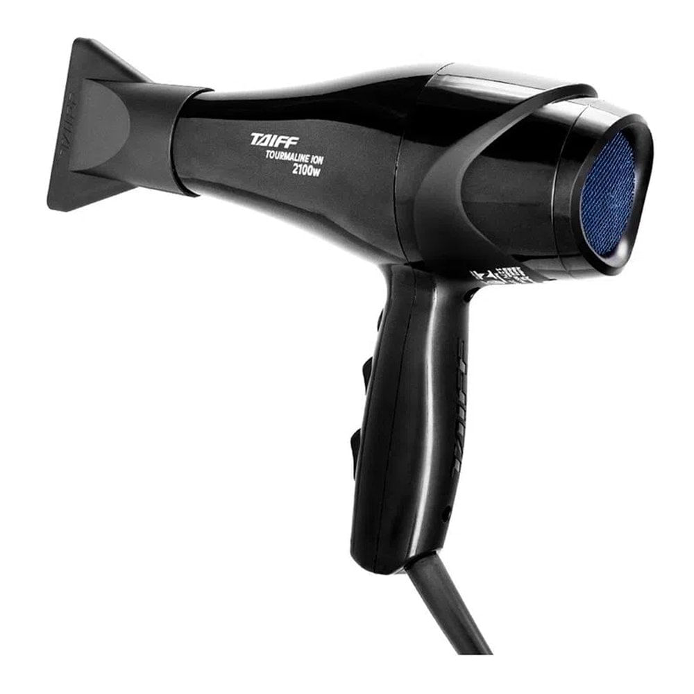 Miniatura Secador de Cabelo Taiff Elegance Tourmaline Ion 2100W Preto - 110V