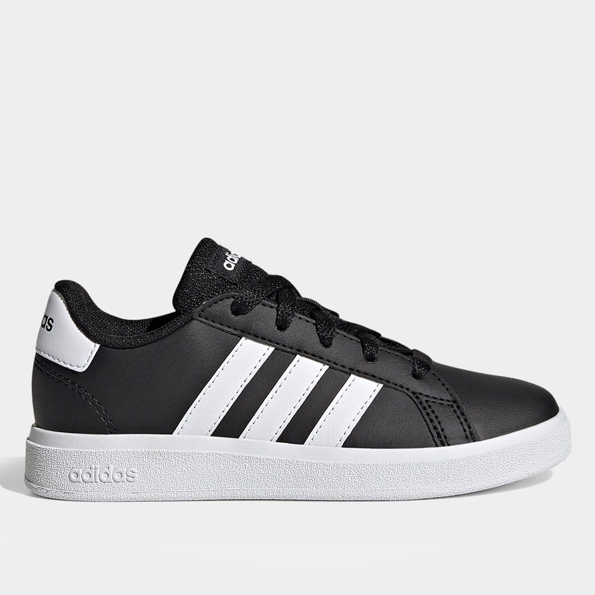 Miniatura Tênis Infantil Adidas Grand Court K Preto+Branco - 29
