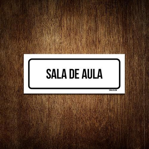 Miniatura Placa Sinalização - Setor Sala De Aula (23X9)