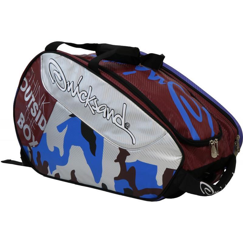 Miniatura Raqueteira Para Beach Tennis Quicksand Kombat Azul Prata