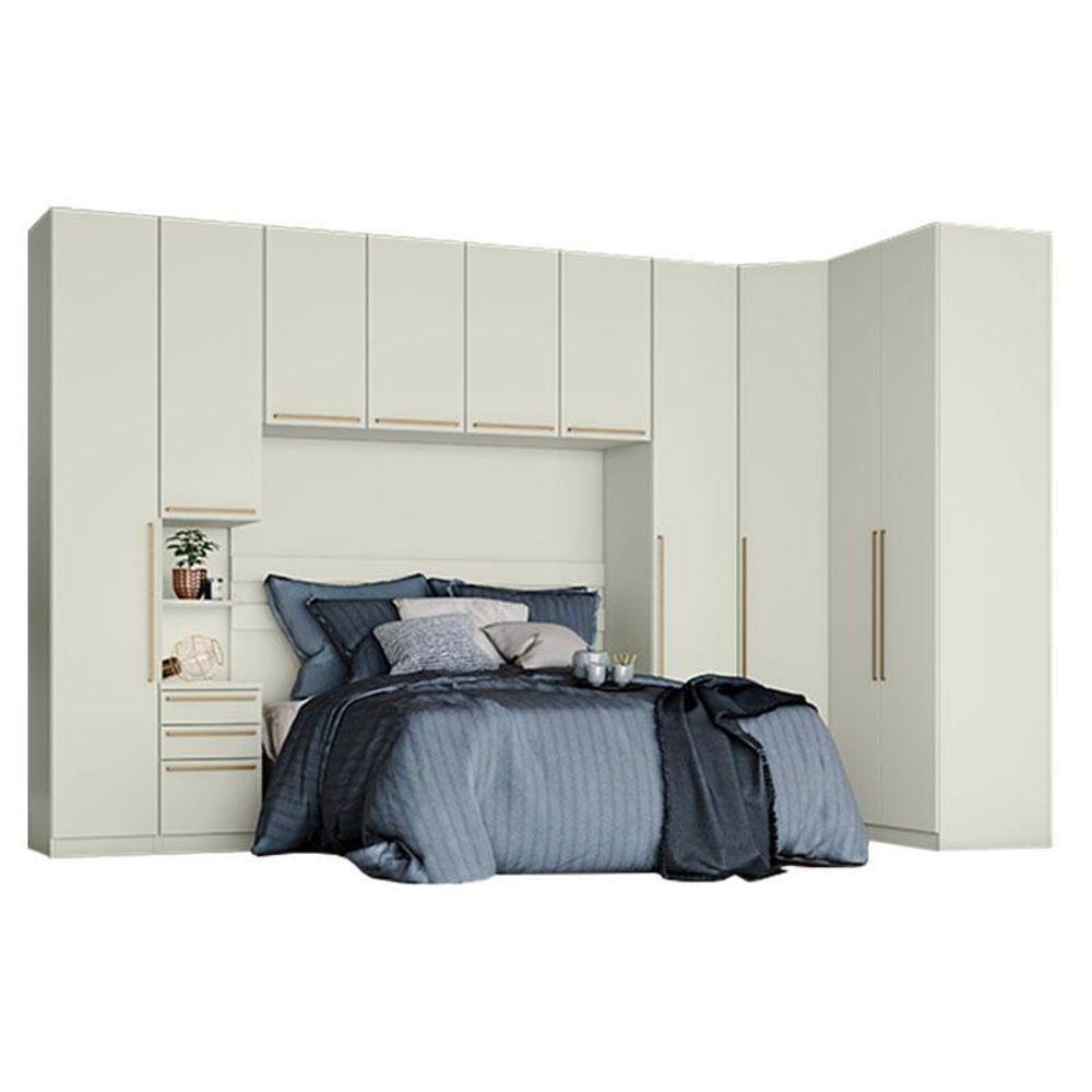 Miniatura Quarto Modulado Casal Ambiente 3 Seletto 6 Peças Areia - Henn