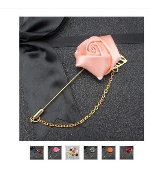 Lapela Broche De Tecido Terno Casamento Noivo Padrinho Flor