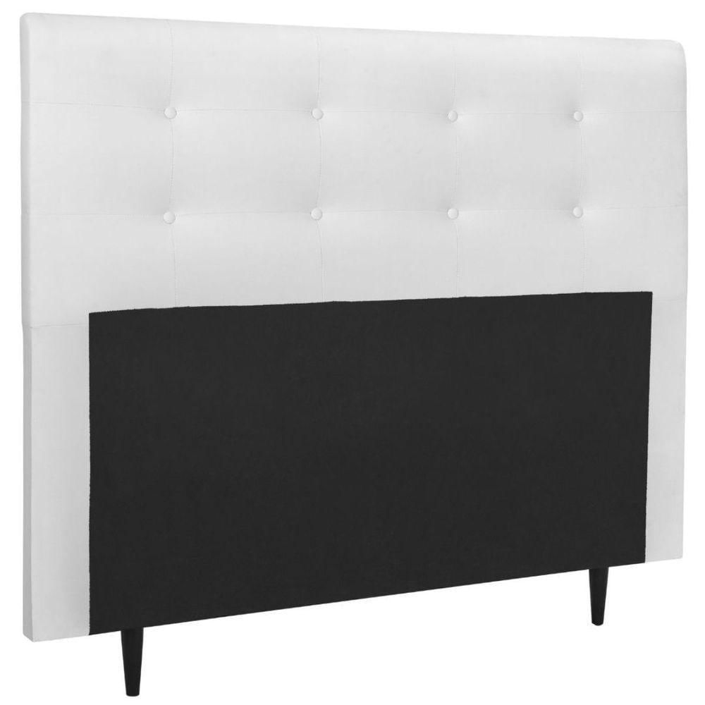 Miniatura Cabeceira Estofada Cama Queen 160 Cm Helena Corino Branco