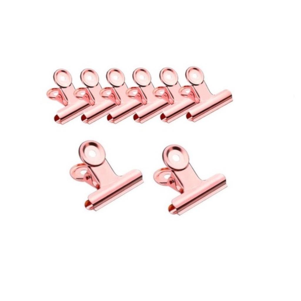 Miniatura Presilha Clip Inox C - 24 unid - Rosê - Resistente.