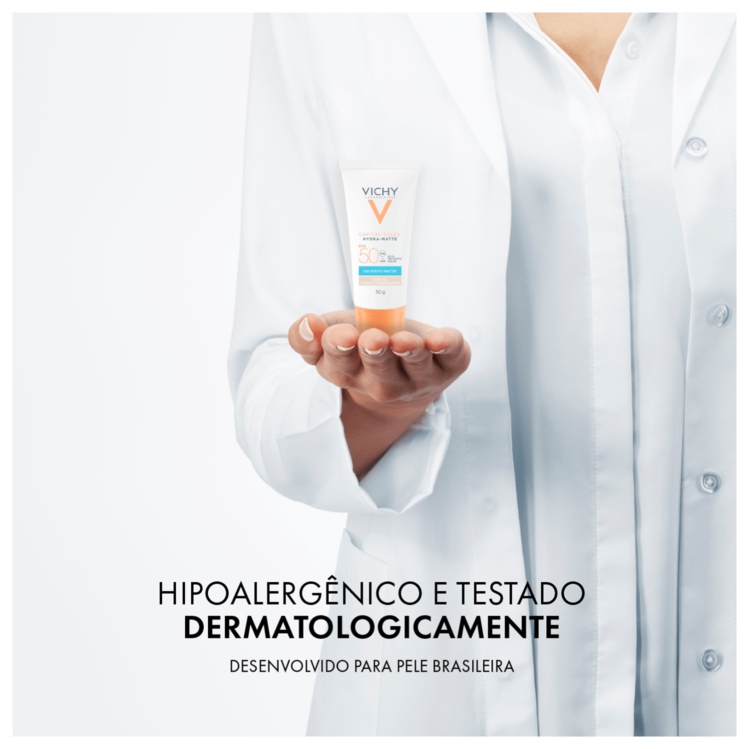 Vichy Capital Soleil Hydra-Matte FPS 50 Cor 1.0 - Protetor Solar 30g