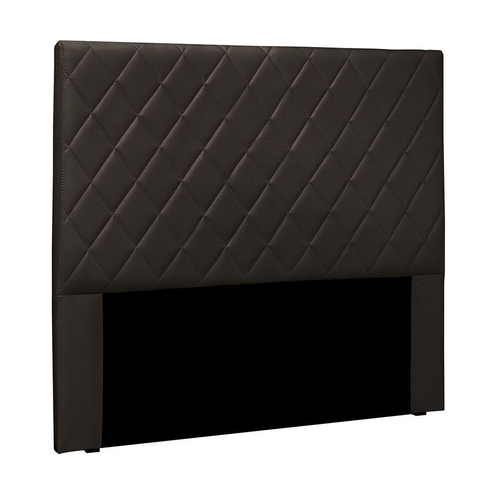 Miniatura Cabeceira Queen Size 1,60m Givenchy Pu Marrom