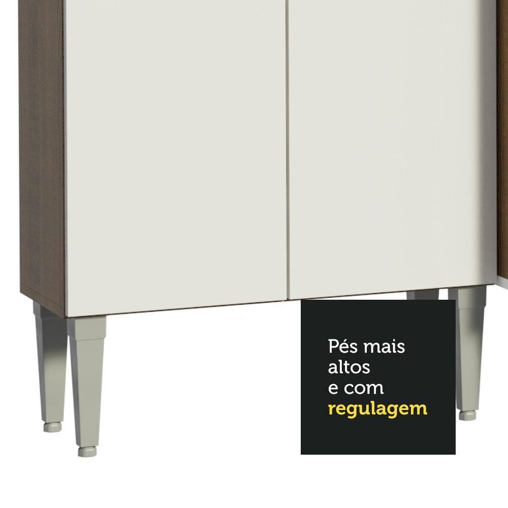 Miniatura Armário De Cozinha Completa 293cm Rustic/branco Emilly Madesa 10 Rustic/branco