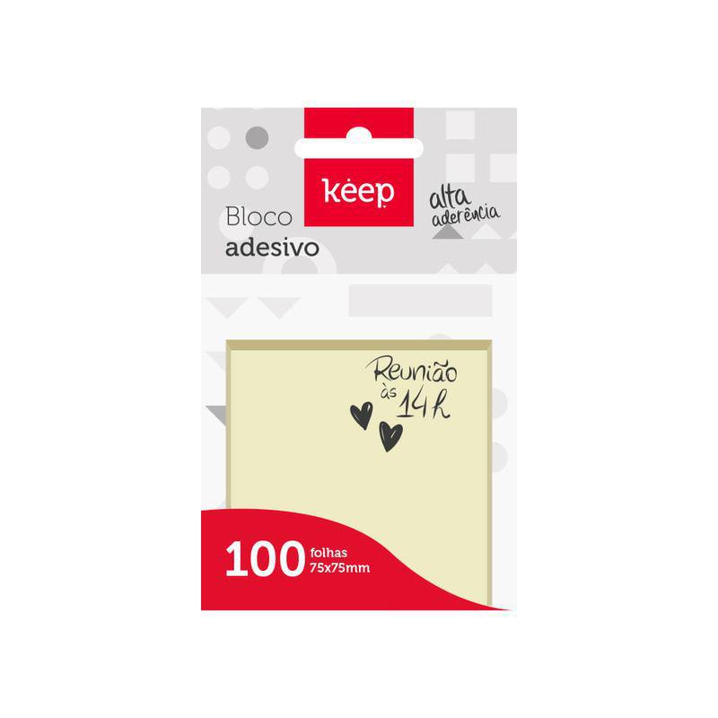Keep Ref Bloco Adesivo 75X75M Amarelo 1… | Shopping do Inter