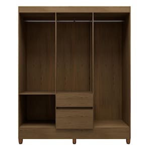 Miniatura Guarda-Roupa Casal Bartira New Brusque 6 Portas 2 Gavetas Pintura UV Avelã