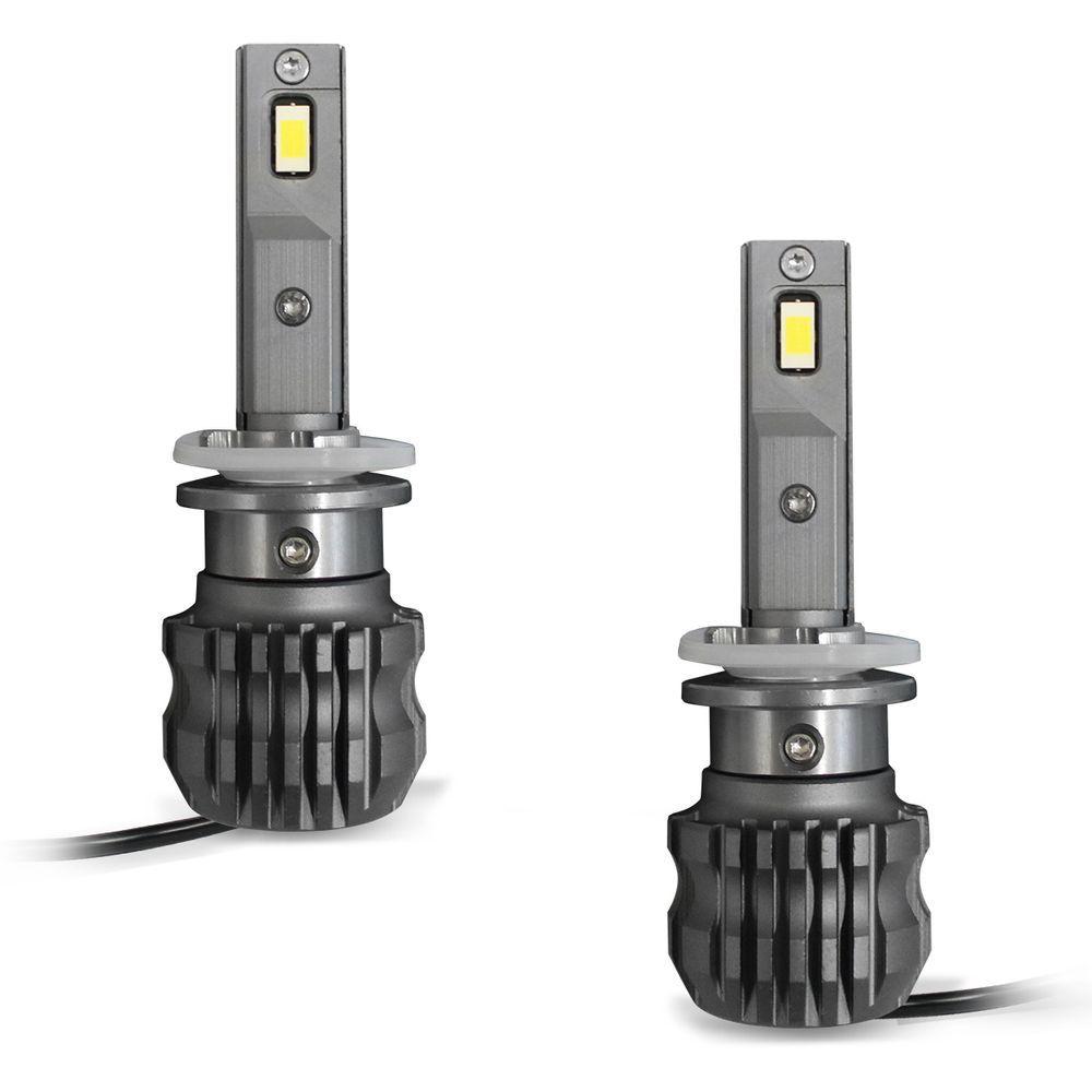 Miniatura Kit Lâmpadas Super Led H27 6000k Slim 5500 Lumens 30w