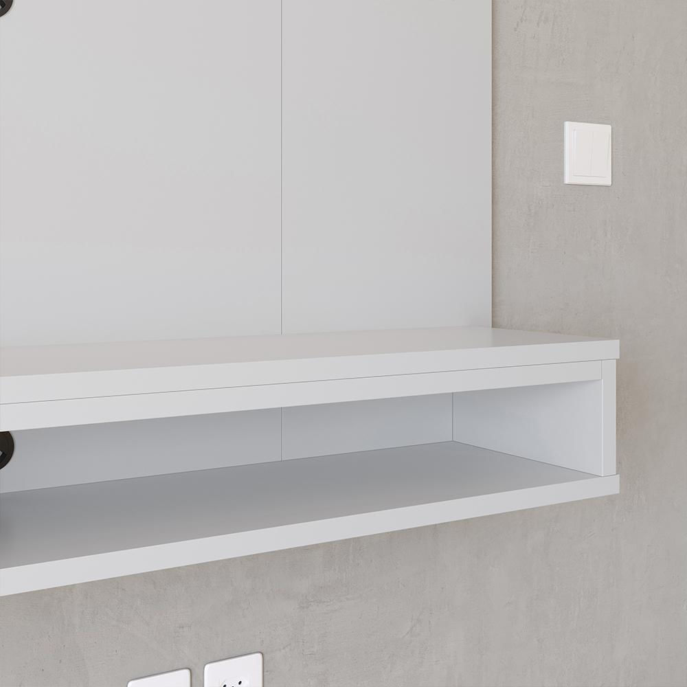 Miniatura Painel Sala Quarto Com Nicho Tv’s Até 48 Polegadas Cissa - Branco - Lojas RPM