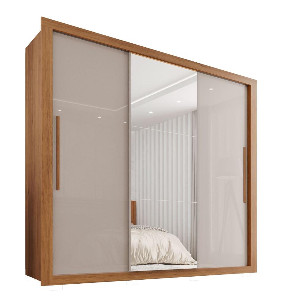 Miniatura Guarda Roupa Casal 3 Portas com Espelho 4 Gavetas Costa Rica Sallêto Móveis