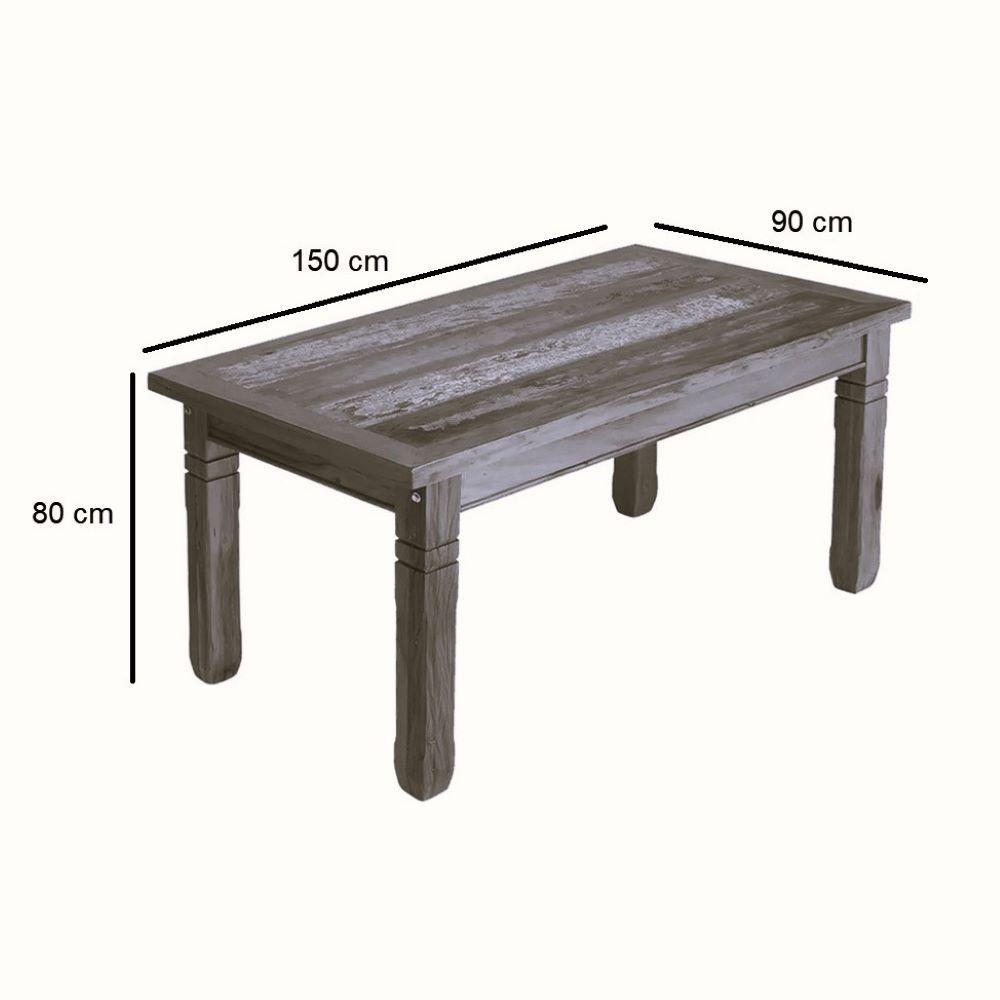 Miniatura Conjunto Mesa De Jantar Em Madeira Maciça 1,5m 6 Cadeiras Conforto
