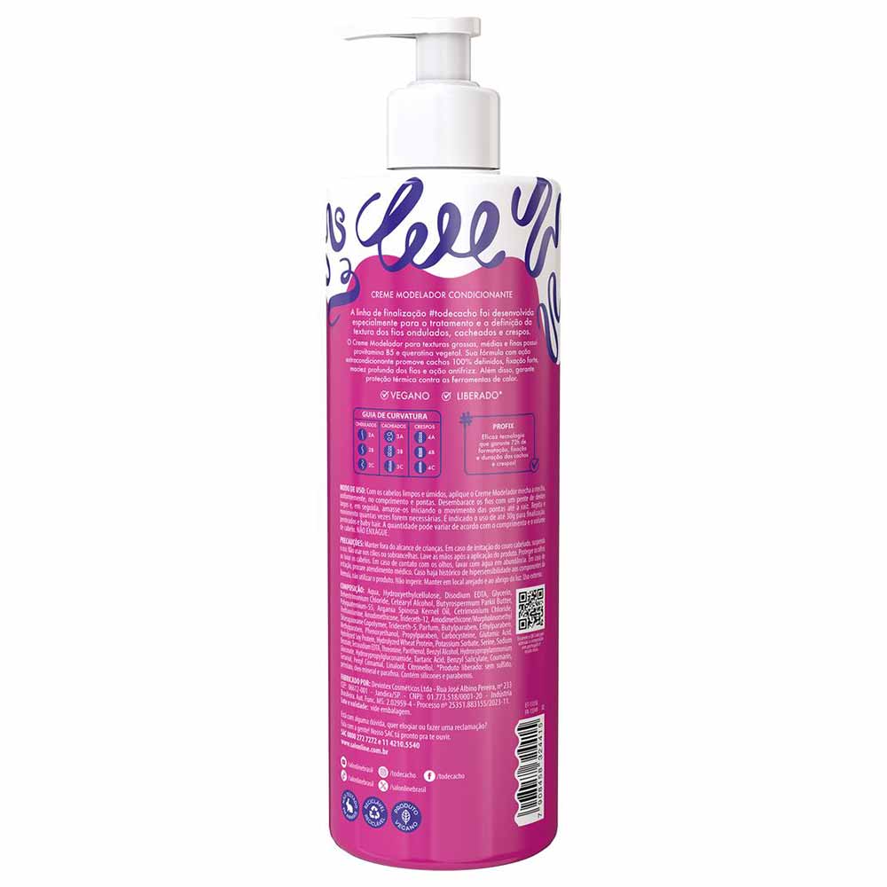 Miniatura Salon Line #Todecacho Cachos Dos Sonhos Fixação Forte Creme Modelador 500ml