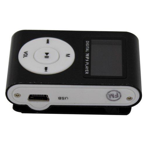 Miniatura Mini Mp3 Player Clip Visor LCD Entrada Cartão de até Music player