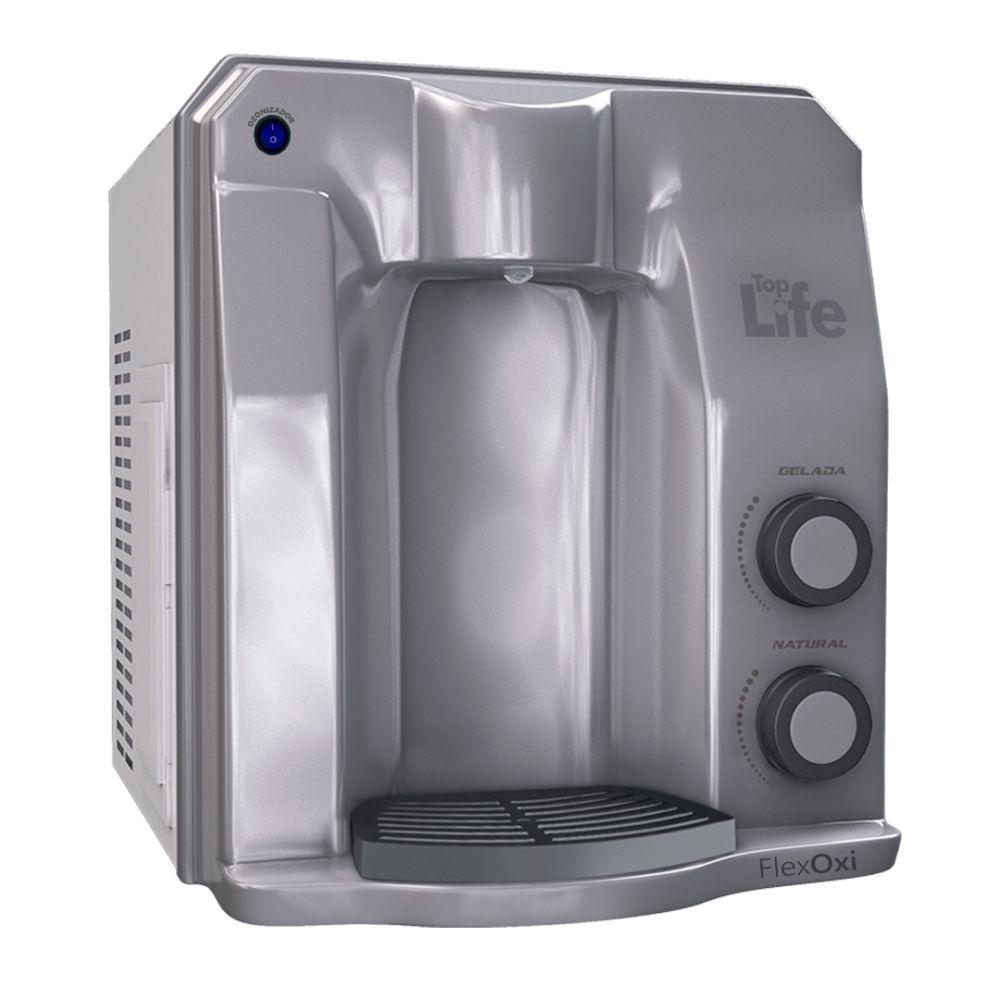 Miniatura Filtro Purificador água C/ Super Ozonio Gelada Bactericida Prata 220v Flex Oxi - Top Life