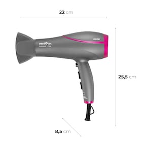 Secador de Cabelos Britânia BSC2200 2100W Cinza e Rosa - Bivolt