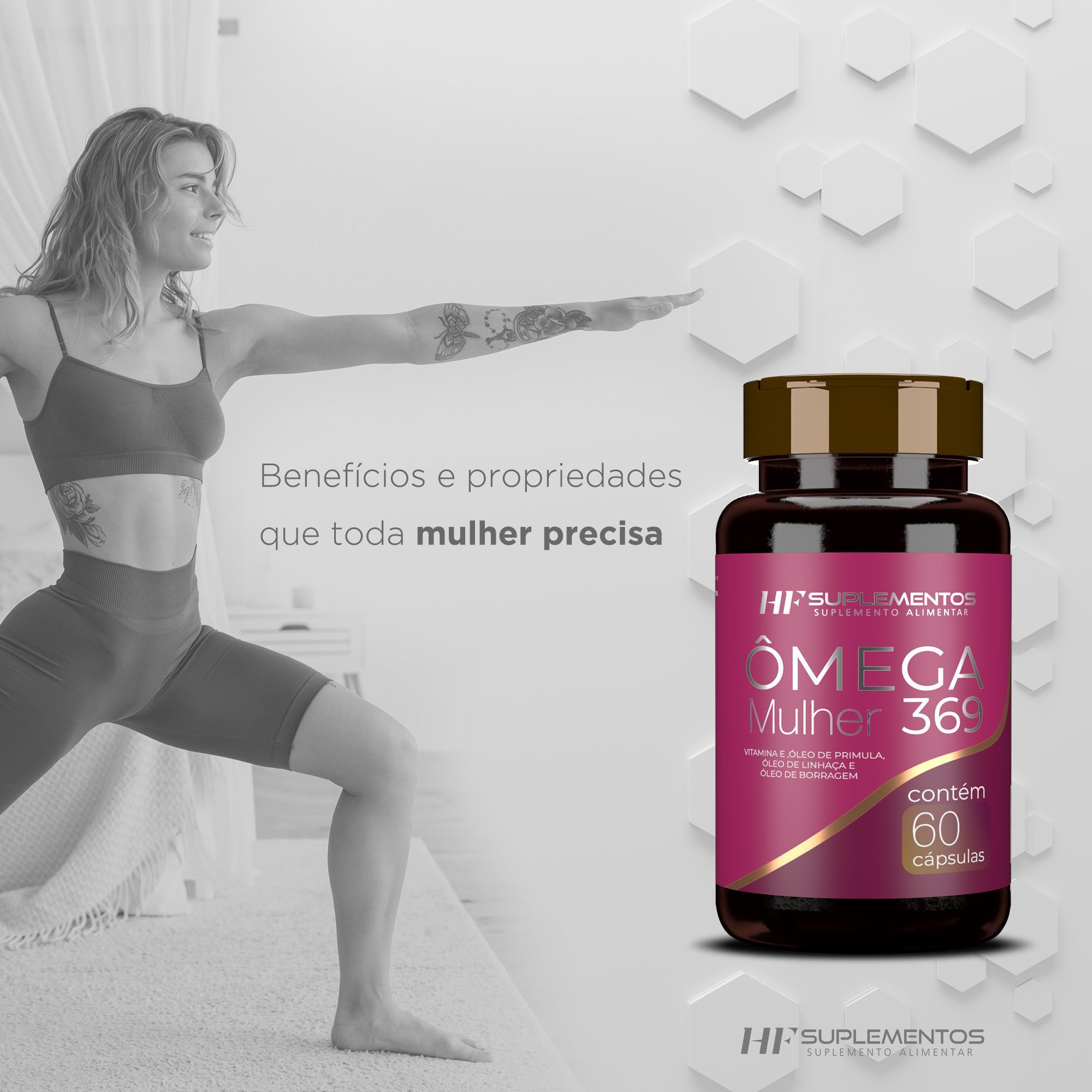 Miniatura 5X Omega 3 6 9 Mulher 60 Caps Hf Suplementos