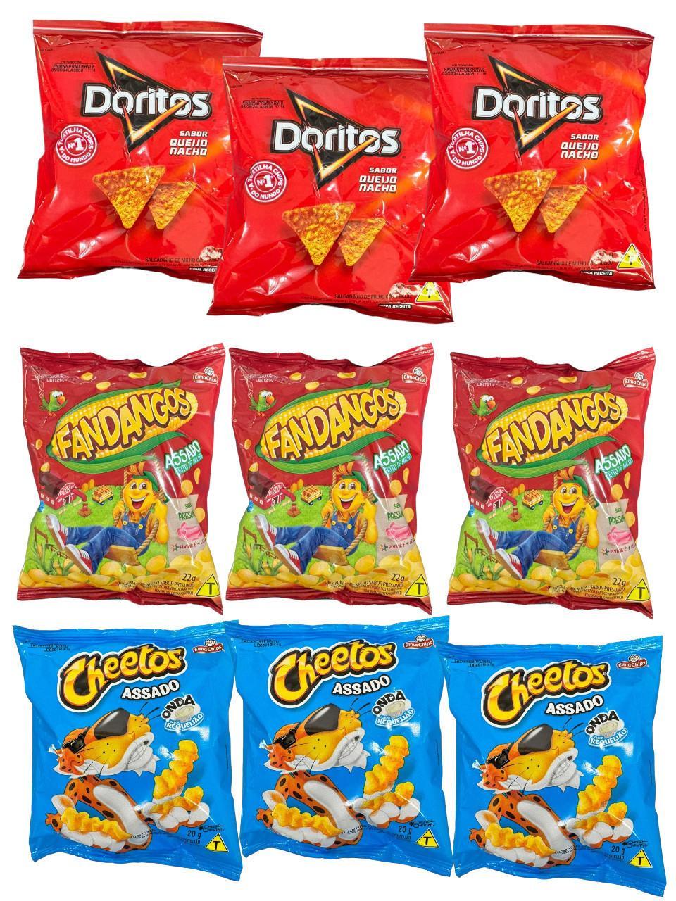 Miniatura Elma Chips Mini Cheetos + Doritos +Fandangos- Kit 80Un