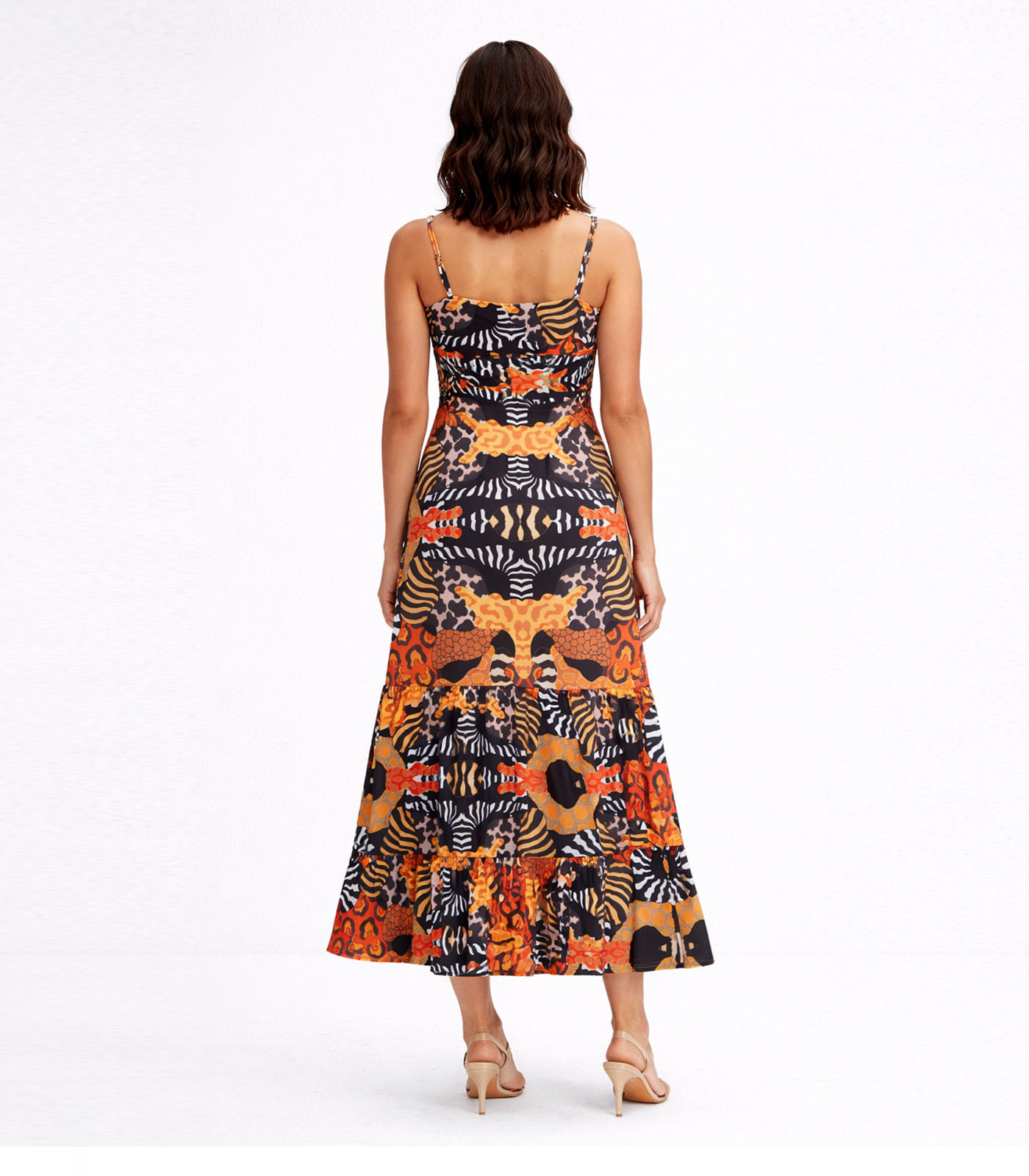 Miniatura Vestido Longo Feminino Transpassado Select Preto G
