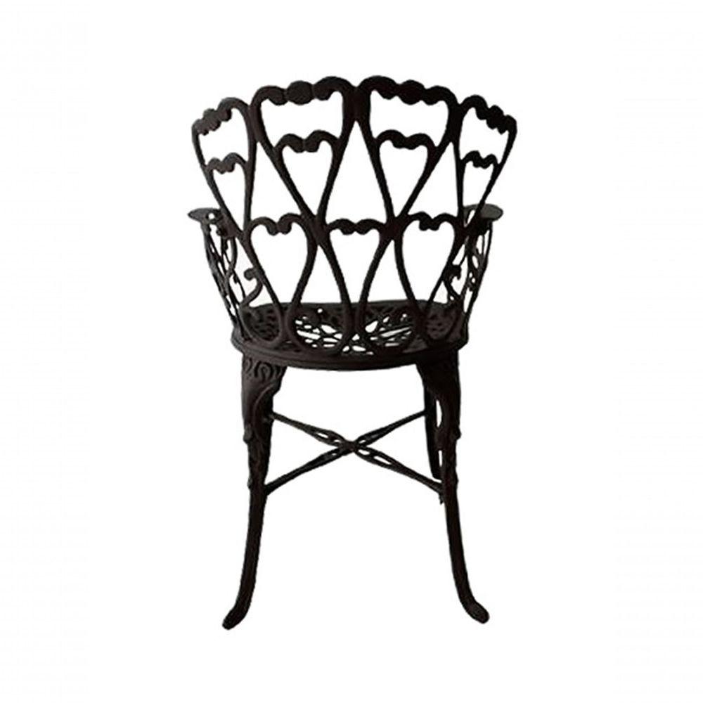 Miniatura Conjunto Mesa 2 Poltronas Viena Premium Jardim Varanda Sacada Preto