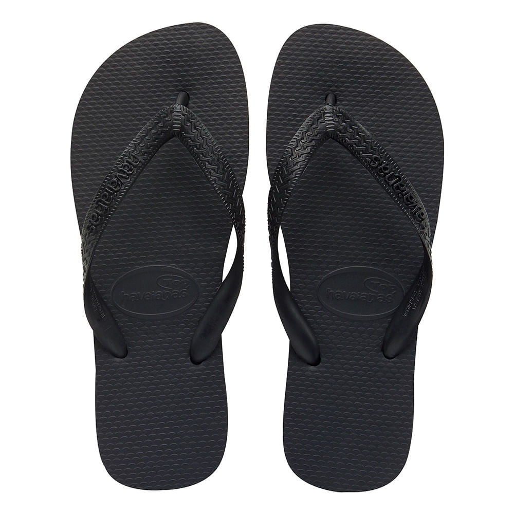 Miniatura Sandálias Havaianas Top Preto Tamanho 35/36 1 Par