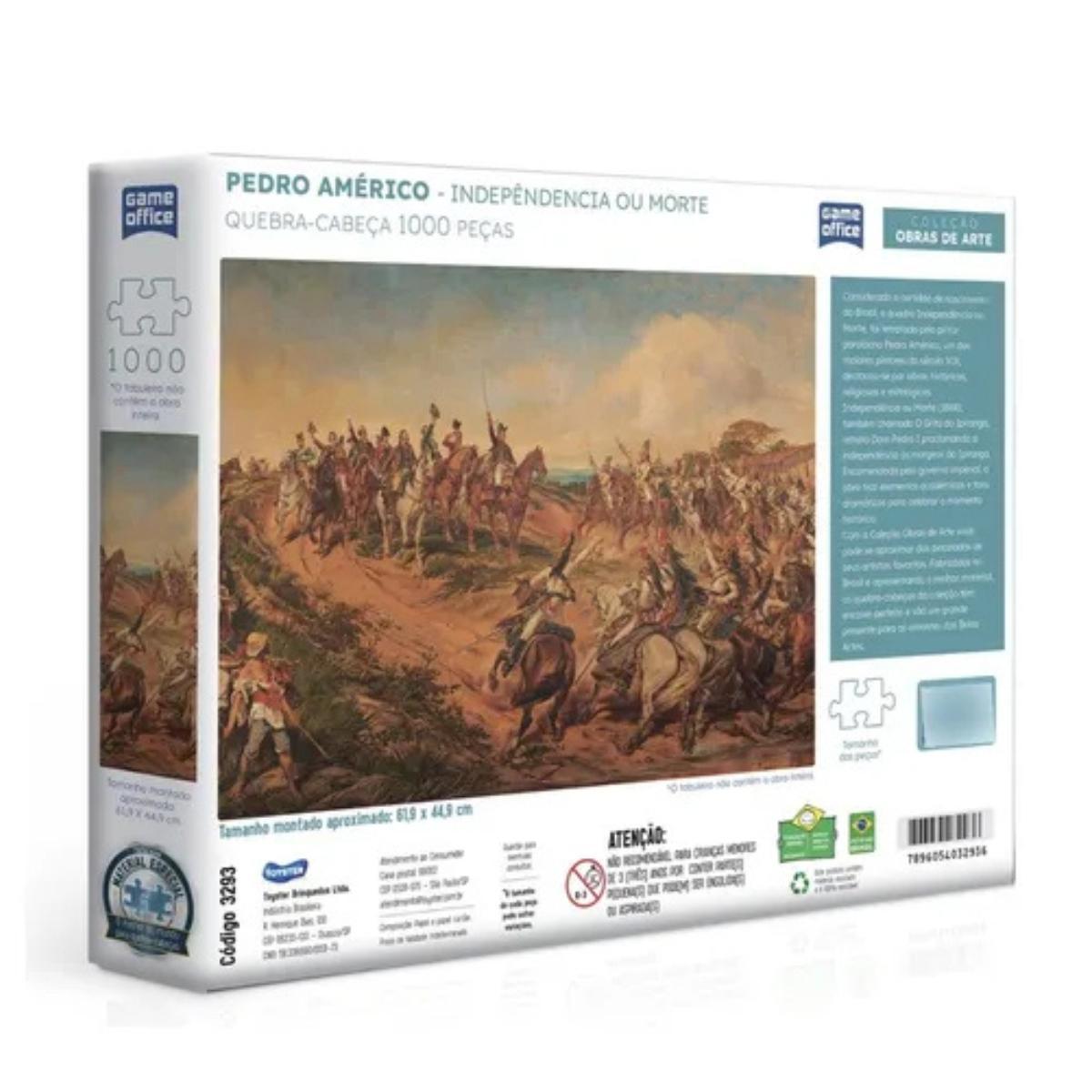 Miniatura Quebra Cabeça Independencia Ou Morte 1000 Peças Toyster