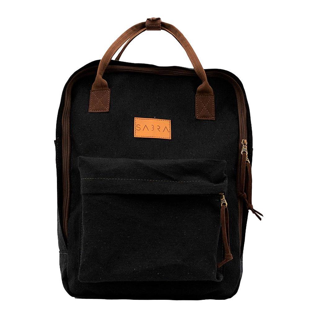 Miniatura Mini Mochila 16 Quadrada Urban Preta Sabra
