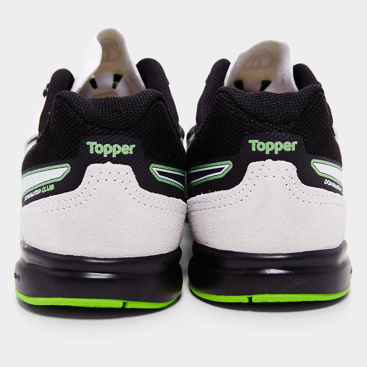Miniatura Chuteira Futsal Topper Dominator Club V Masculina Branco+Preto - 37
