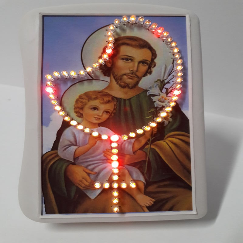 Miniatura Terço Eletrônico de Luz de São José