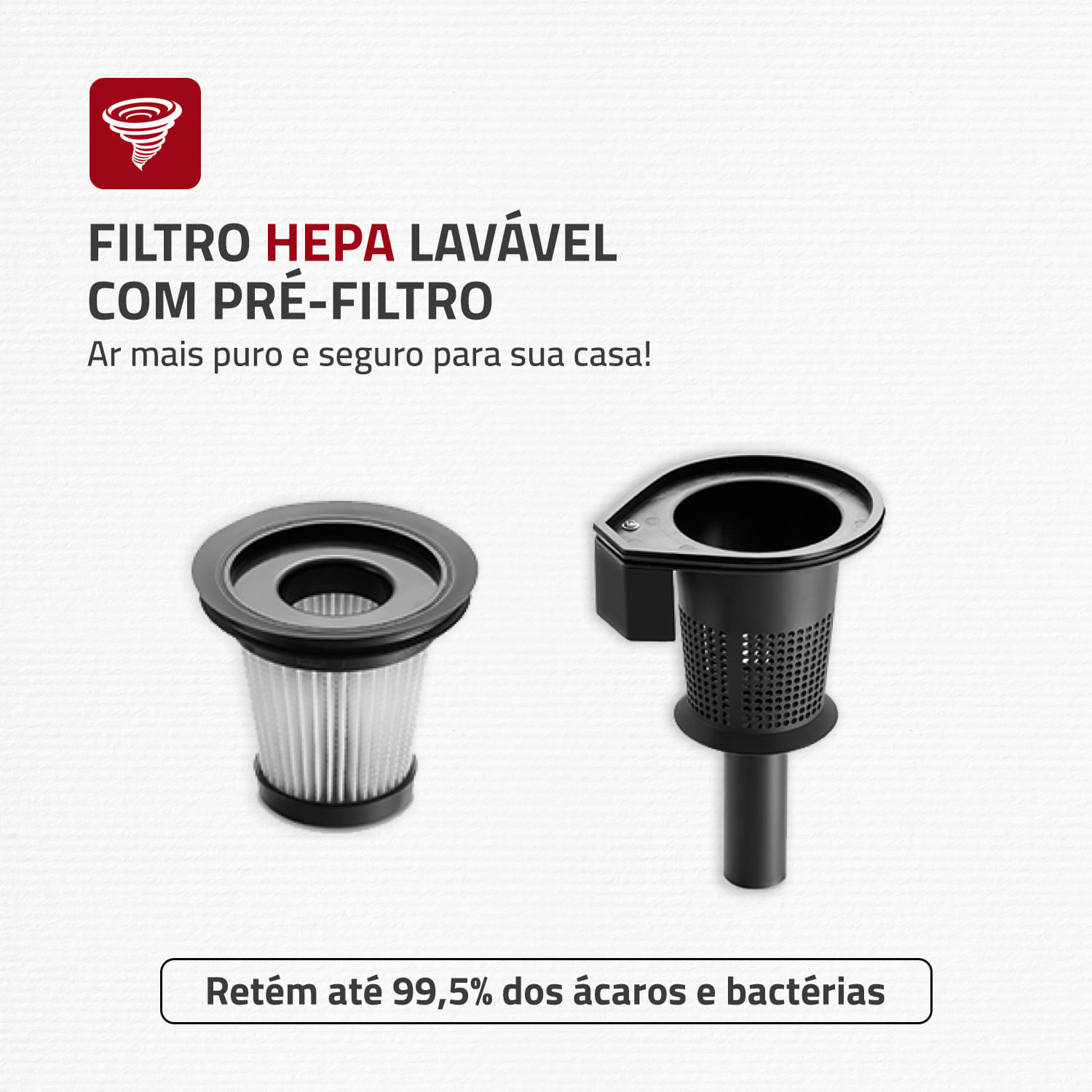 Miniatura Aspirador de Pó Mondial Brush Carpet 1200 AP-25 ASPIRADOR PO-127V-VERMELHO
