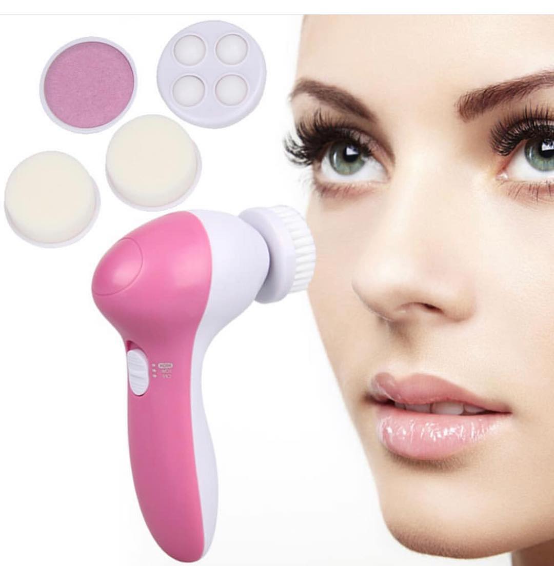 Miniatura Escova Elétrica Limpeza Facial Massageadora Esfoliação