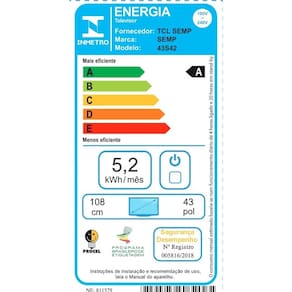 Miniatura Smart TV 43” FHD Semp S42 LED Dolby Audio Google TV