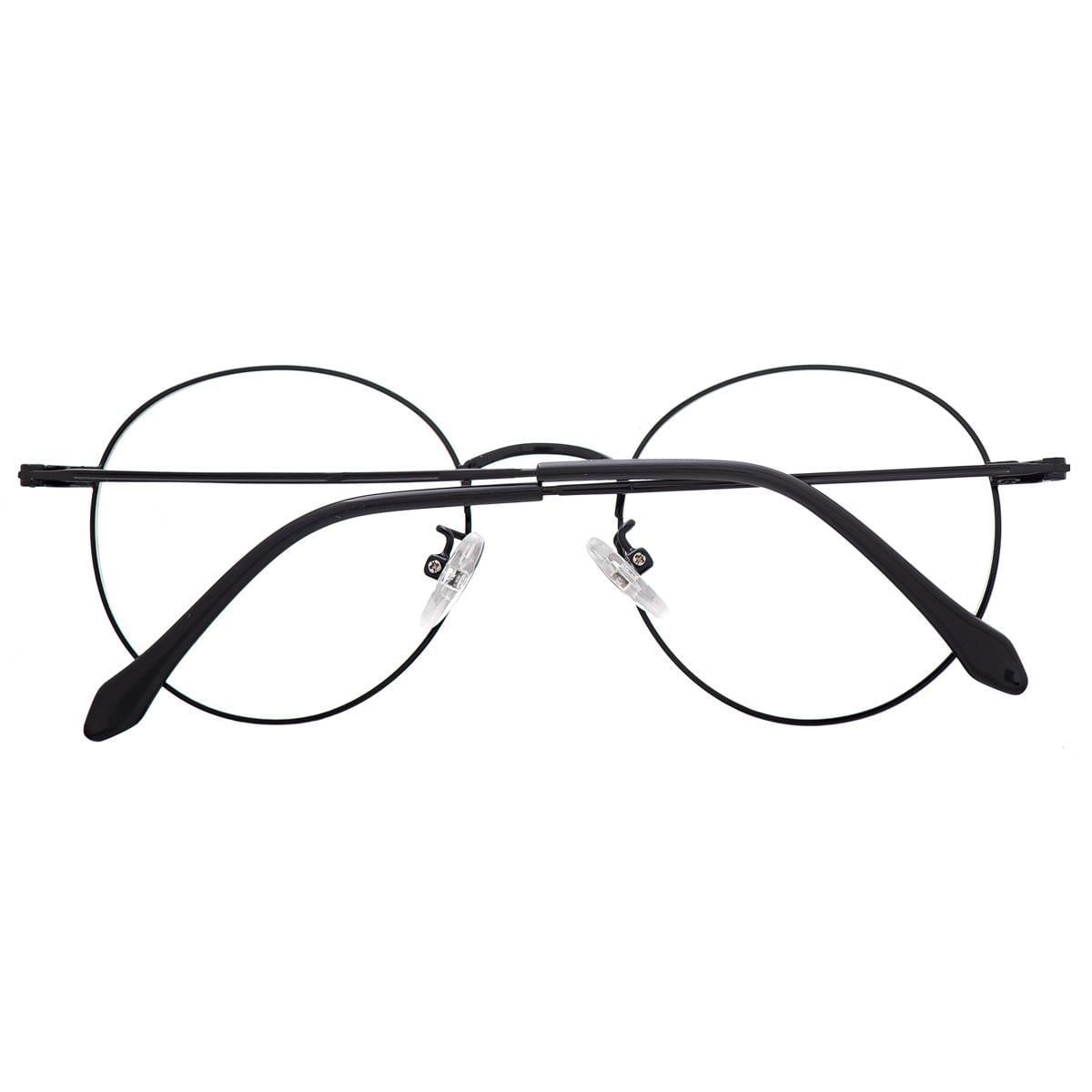 Miniatura Armação De Óculos De Grau Unissex Round Potter Preto
