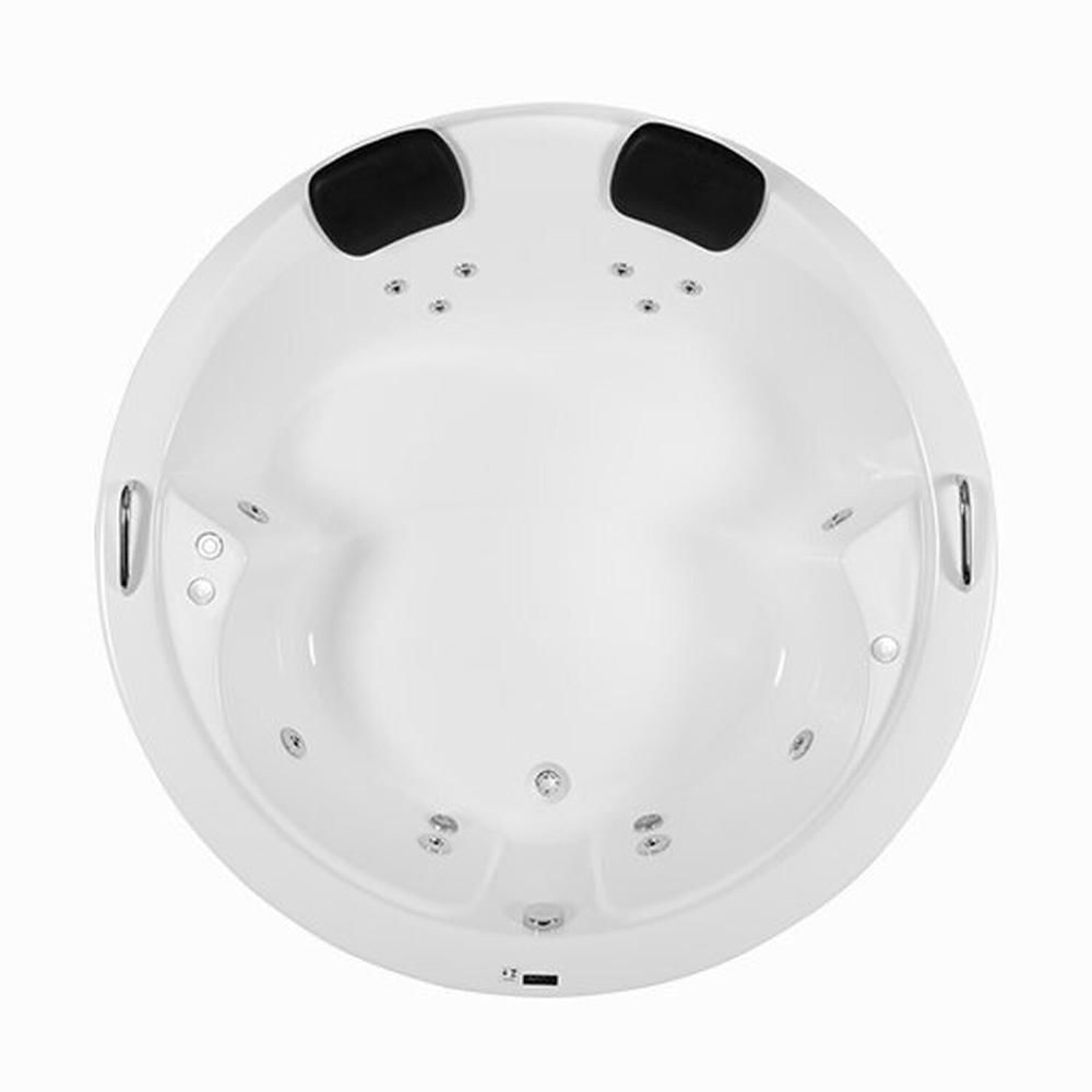 Miniatura Banheira de Hidromassagem Firenze em Gel Coat Gran Luxo com Aquecedor 140cm - Volume Ideal 210 Litro Branco