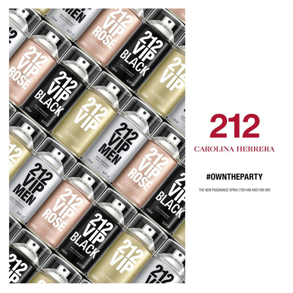 Miniatura 212 Vip Rosé Carolina Herrera - Body Spray 250ml