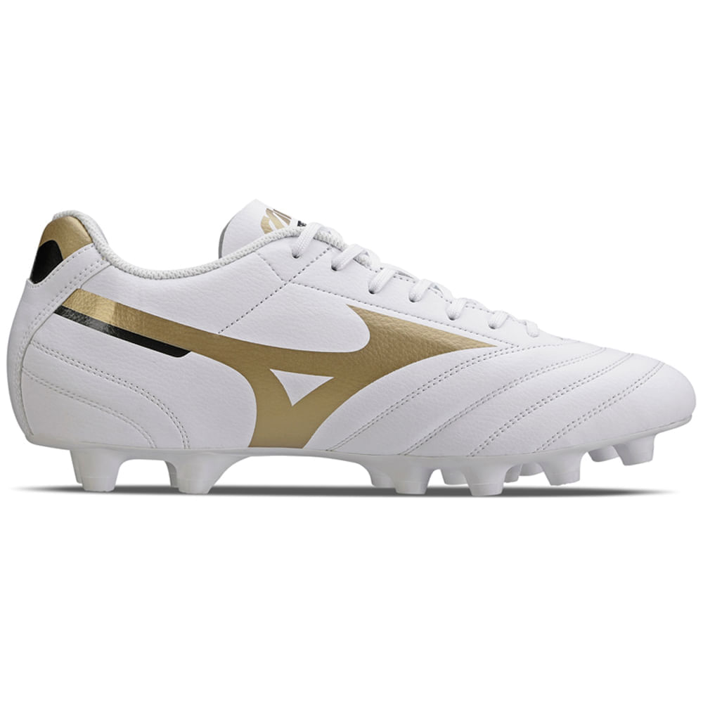 Miniatura Chuteira de Campo Masculina Mizuno Morelia Club MD 38 Branco