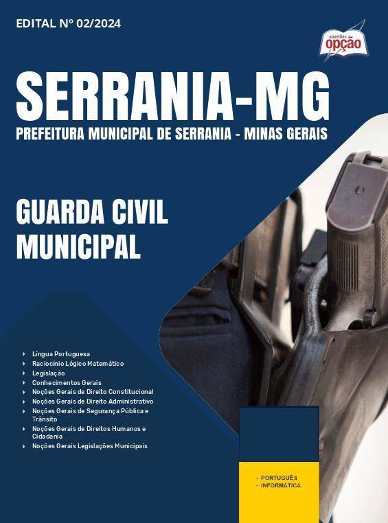 Miniatura Apostila Prefeitura Serrania Mg 2024 Guarda Civil Municipal