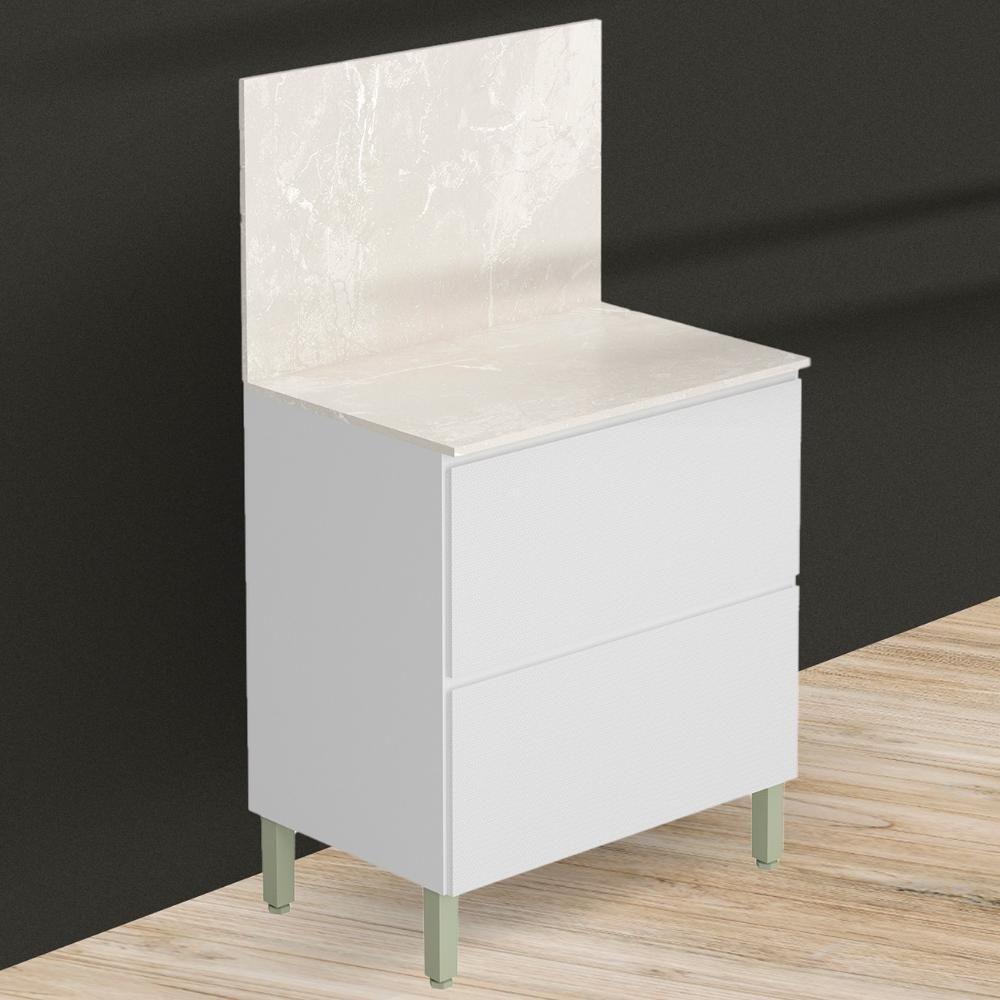 Miniatura Balcão De Cozinha Com Tampo 80cm 1 Porta Minsk K02 Branco - Mpozenato
