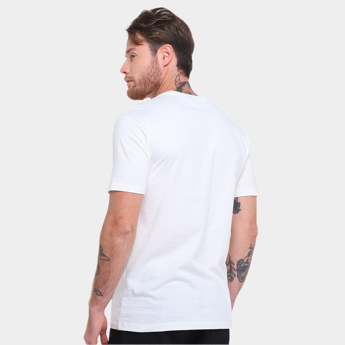 Miniatura Camiseta Nicoboco Slim Fit Panteao Masculina Off White - G