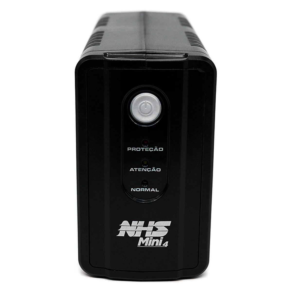 Miniatura Nobreak 600Va Nhs Mini 4 Senoidal, Entrada Bivolt, S/120V,
