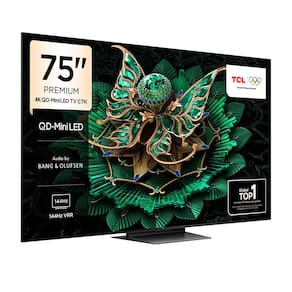 Miniatura Smart TV 75" TCL 75C7K 4K QD-Mini Led 144Hz com Sistema Operacional Google TV