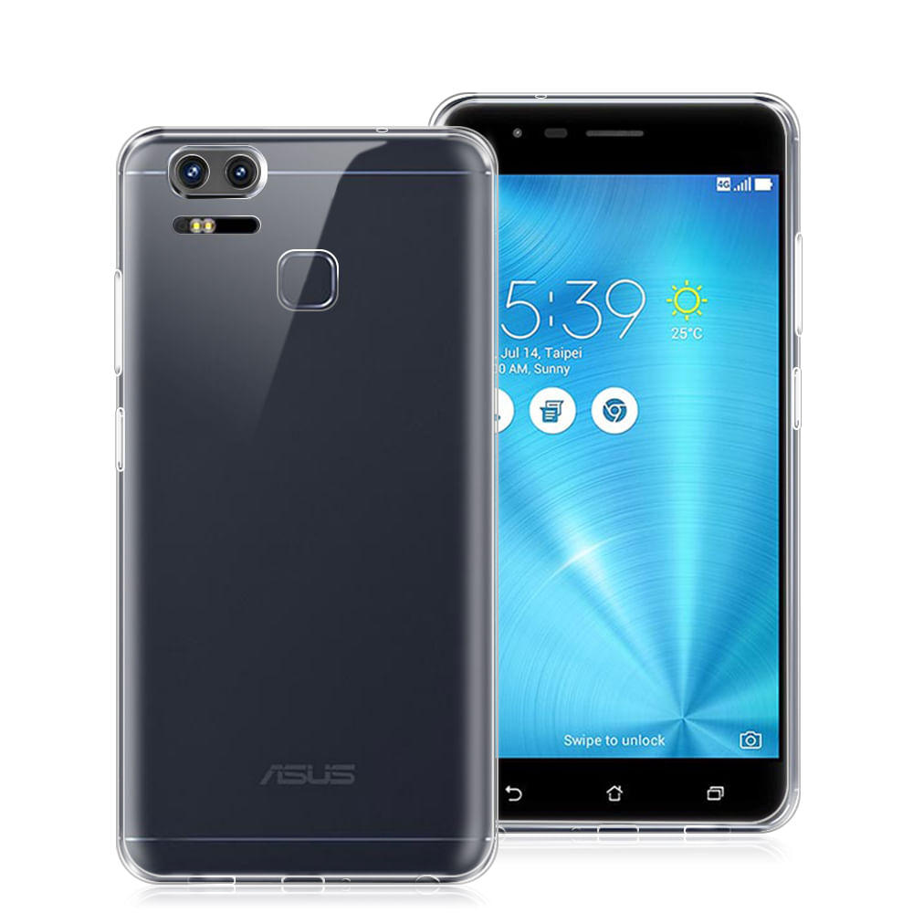 Miniatura Kit Capa Transparente Zenfone 3 Zoom ZE553KL + Película Vidr