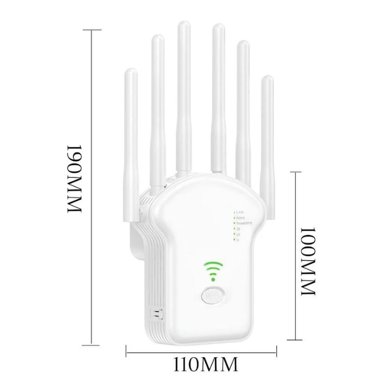 Repetidor Wifi 6 Antenas Roteador Amplificador Sinal Modem