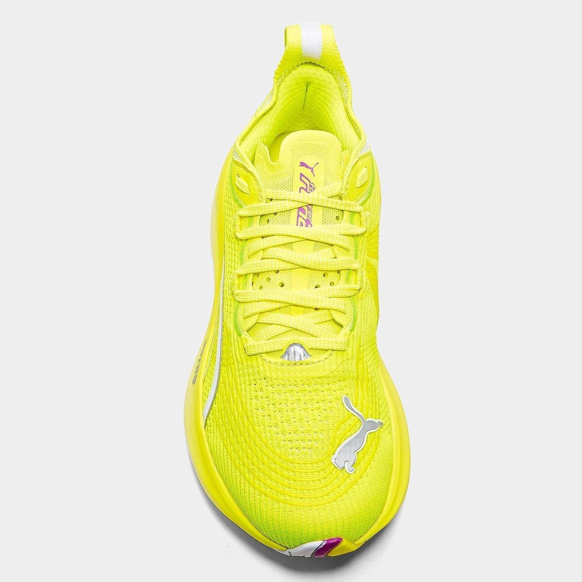 Miniatura Tênis Puma Forever Run Nitro 2 Feminino Amarelo - 34