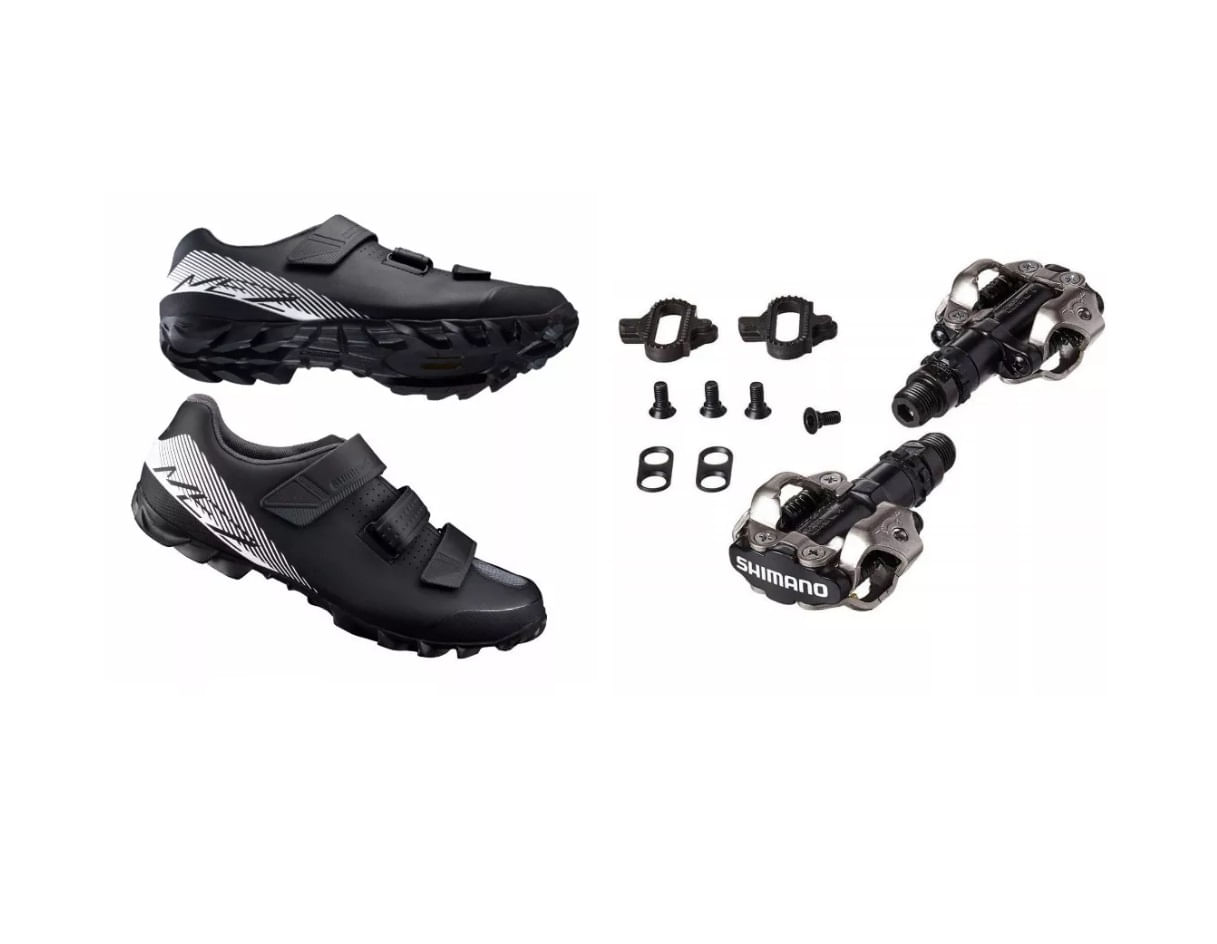 Miniatura Sapatilha Shimano Mtb Me2 Me200 2018 43 Brasil e Pedal M520