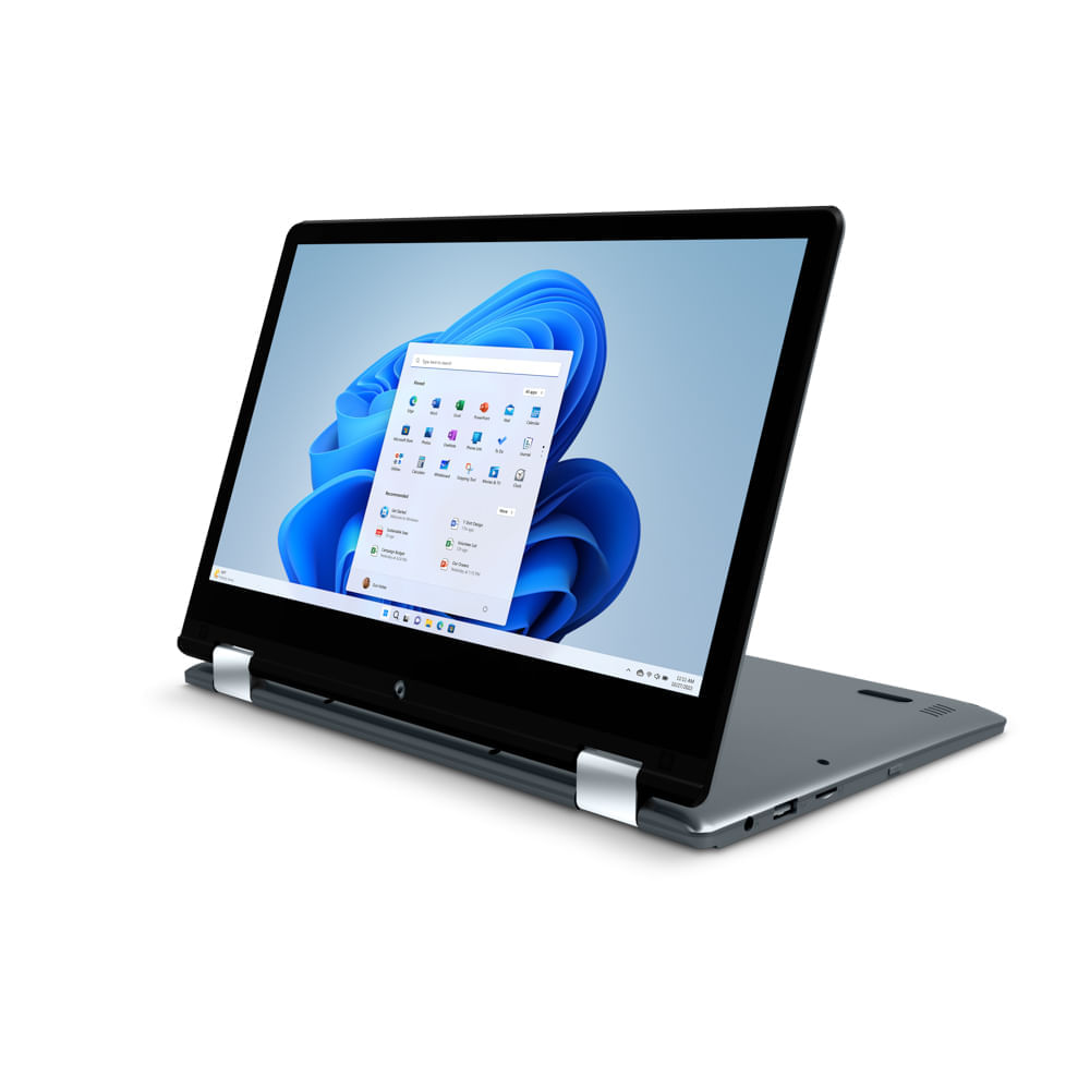 Notebook 2 em 1 Positivo Duo C4128B-3 Intel Celeron Dual Core Windows11 Home 11,6" - Cinza Escuro - Inclui Microsoft 365*
