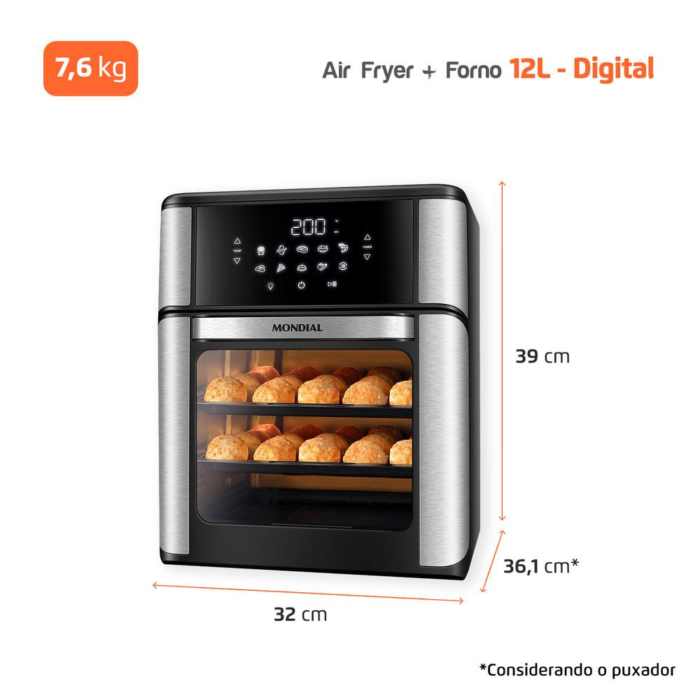 Fritadeira Air Fryer Oven 12L Mondial AFON-12L-BI 127V 127V