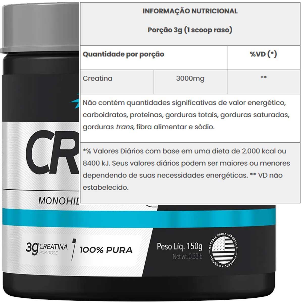 Miniatura Kit 2X Creatina Monohidratada 100% Pura 3G Bodyaction 150G